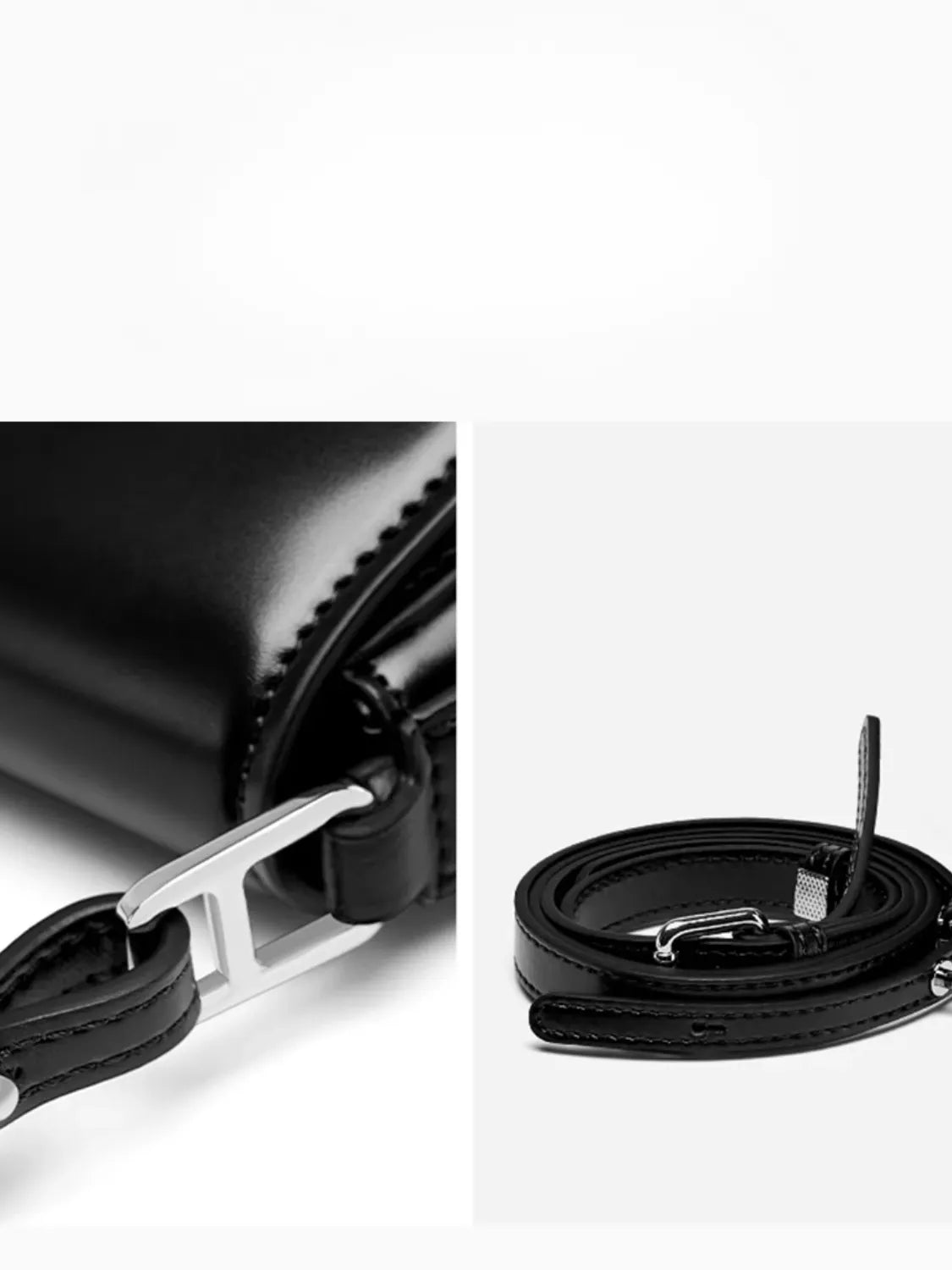 Bolsa Feminina Baguete Tiracolo em Couro PU com Alça Ajustável - Eléa