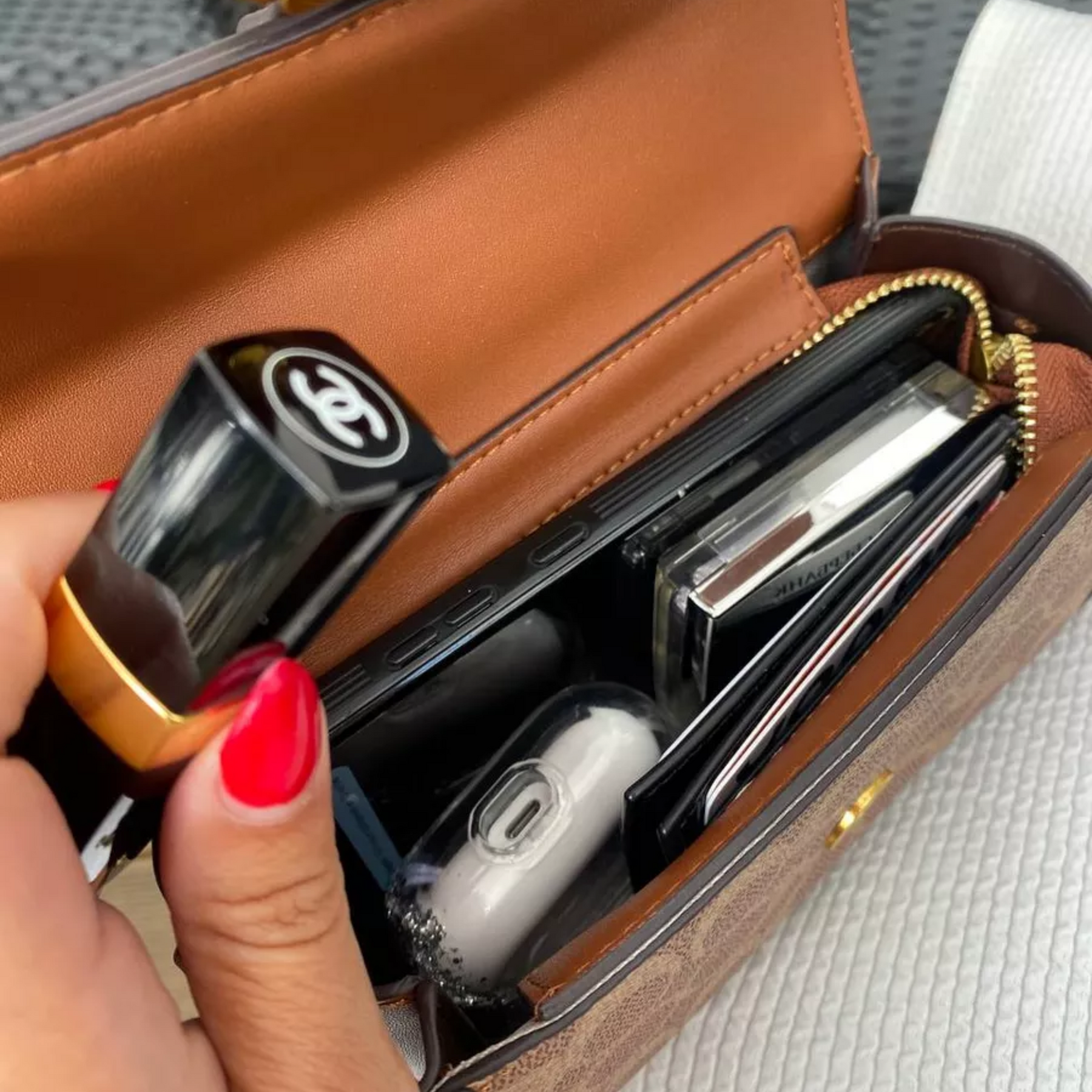 Bolsa de Luxo em Couro Genuíno Colette