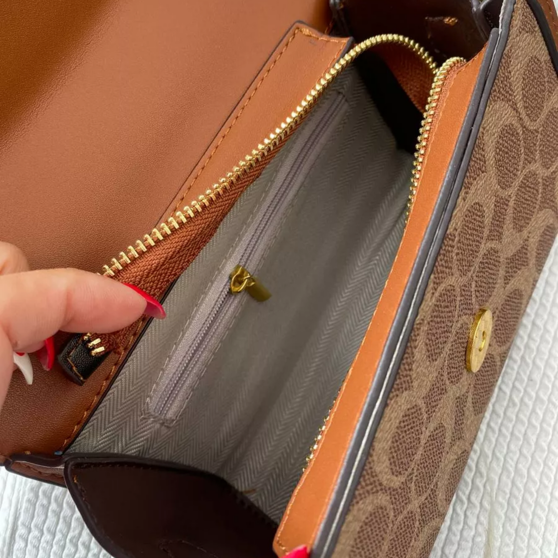 Bolsa de Luxo em Couro Genuíno Colette