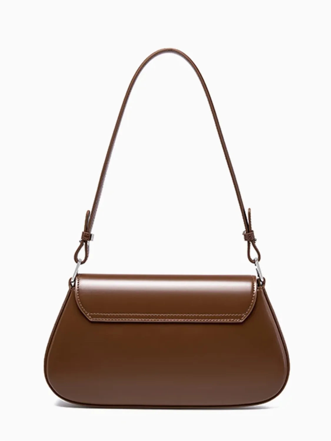 Bolsa Feminina Baguete Tiracolo em Couro PU com Alça Ajustável - Eléa