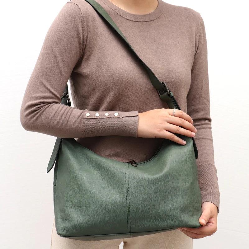 Bolsa Feminina de Couro Genuíno Florence