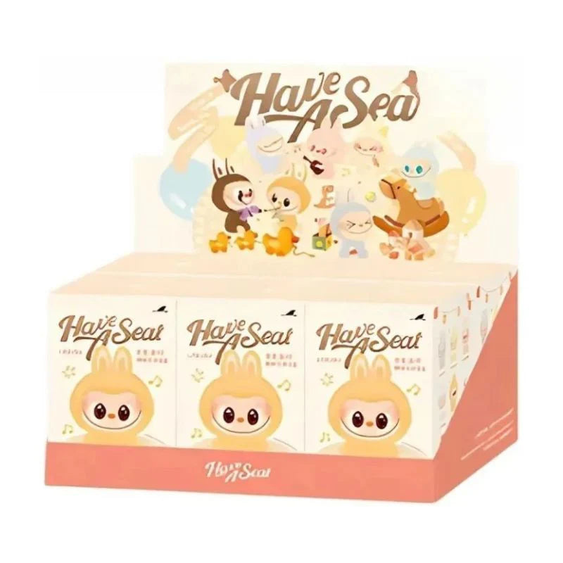 Boneco Pop Mart Labubu The Monsters "Have A Seat Vinyl" Blind Box *SORTIDO* unidade