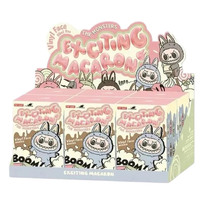 Boneco Pop Mart Labubu The Monsters "Tasty Macaron Vinyl Face" Blind Box *SORTIDO* unidade