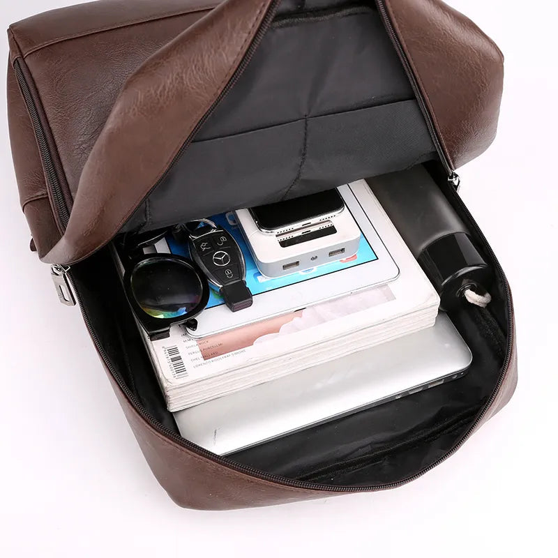 Mochila Masculina de Couro One