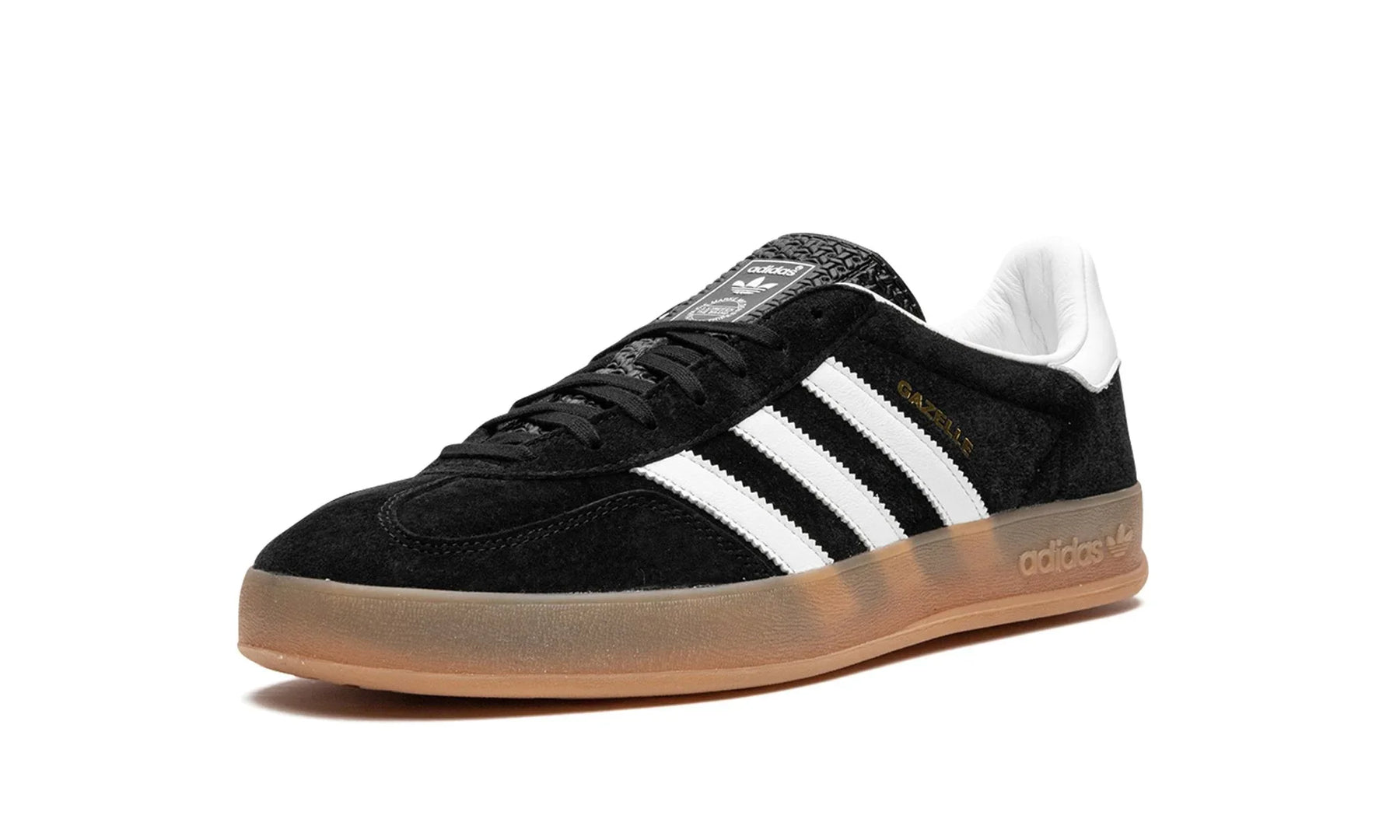 Tênis Adidas Gazelle Indoor Feminino "Black White Gum" Preto / Branco - H06259