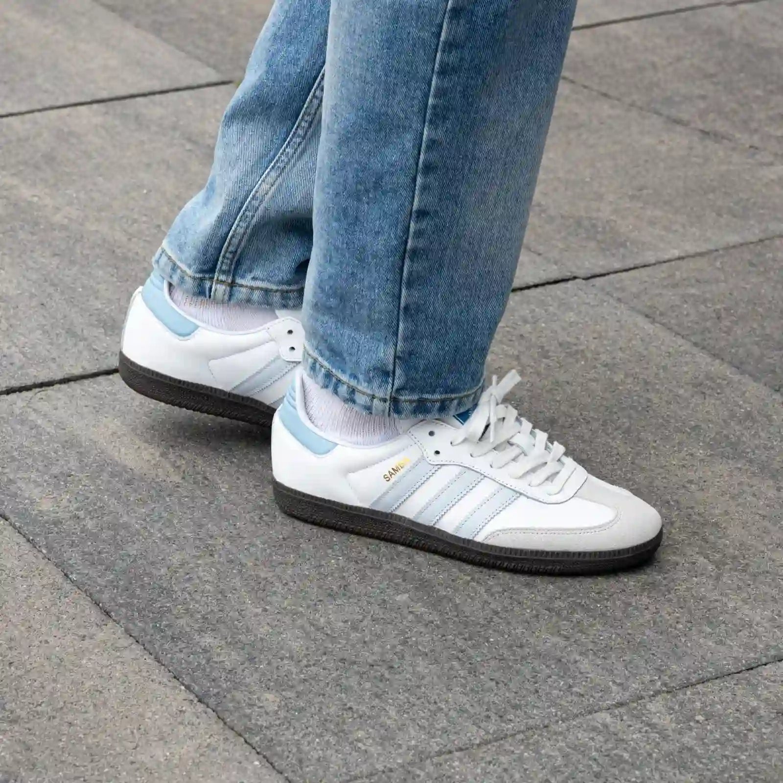 Tênis Adidas Samba OG Feminino "Halo Blue" Azul - ID2055