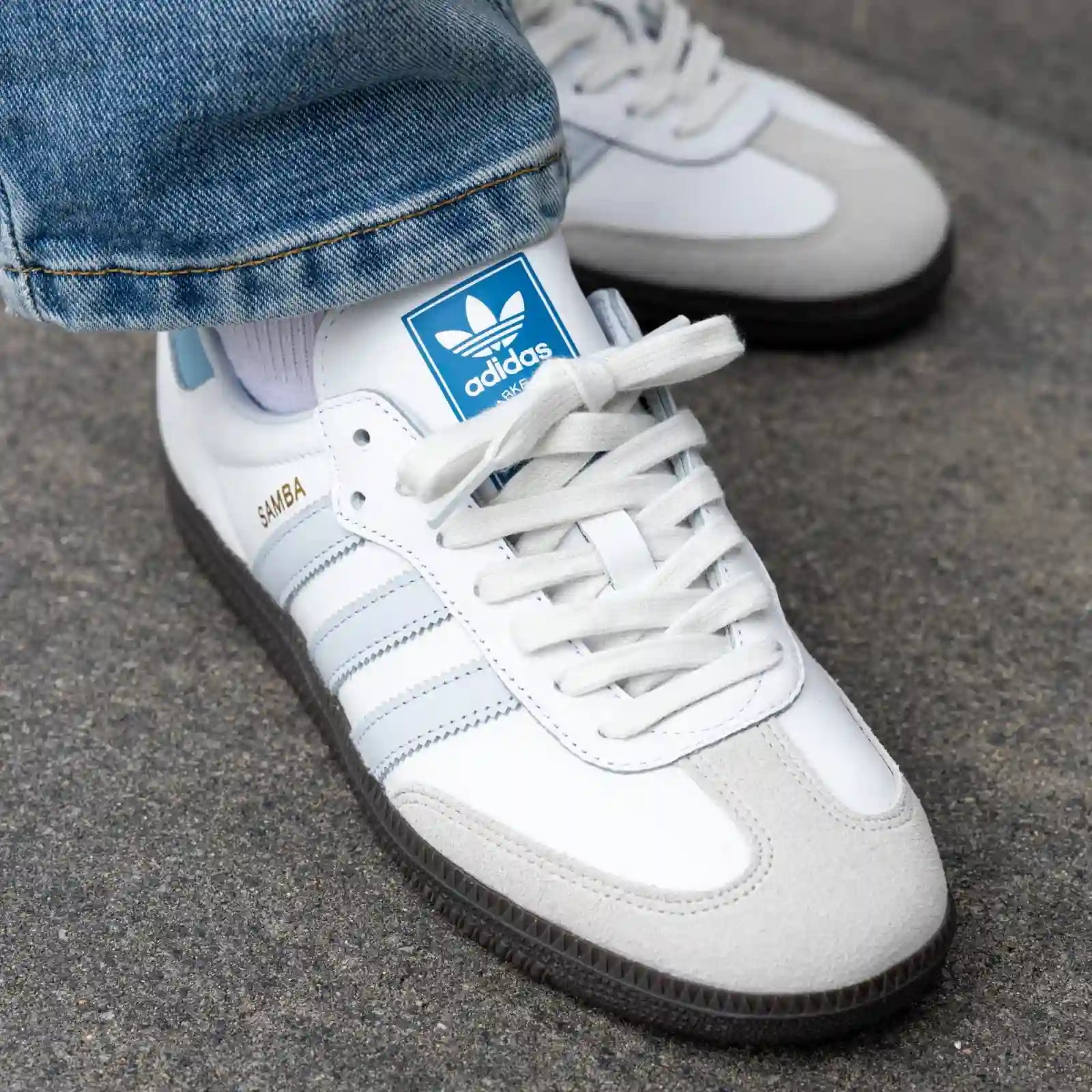 Tênis Adidas Samba OG Feminino "Halo Blue" Azul - ID2055