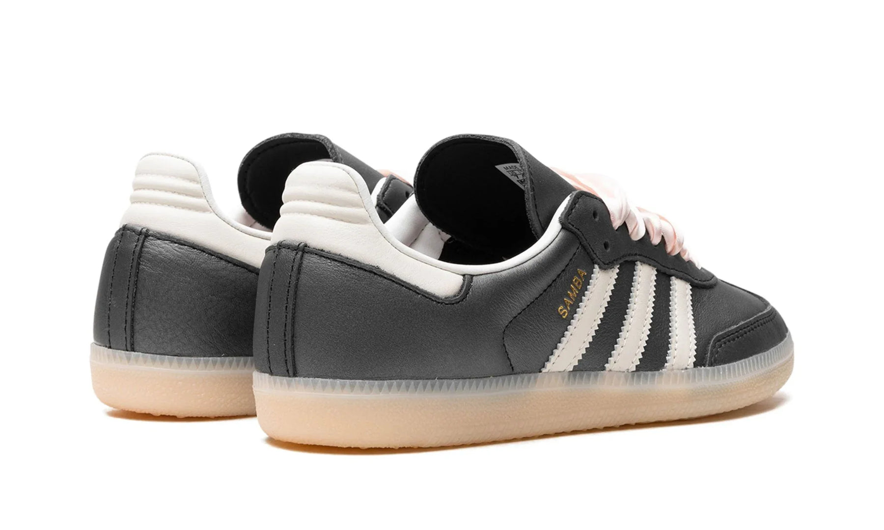 Tênis Adidas Samba OG Feminino "Black Pink Ribbon Laces" Preto - IH8047