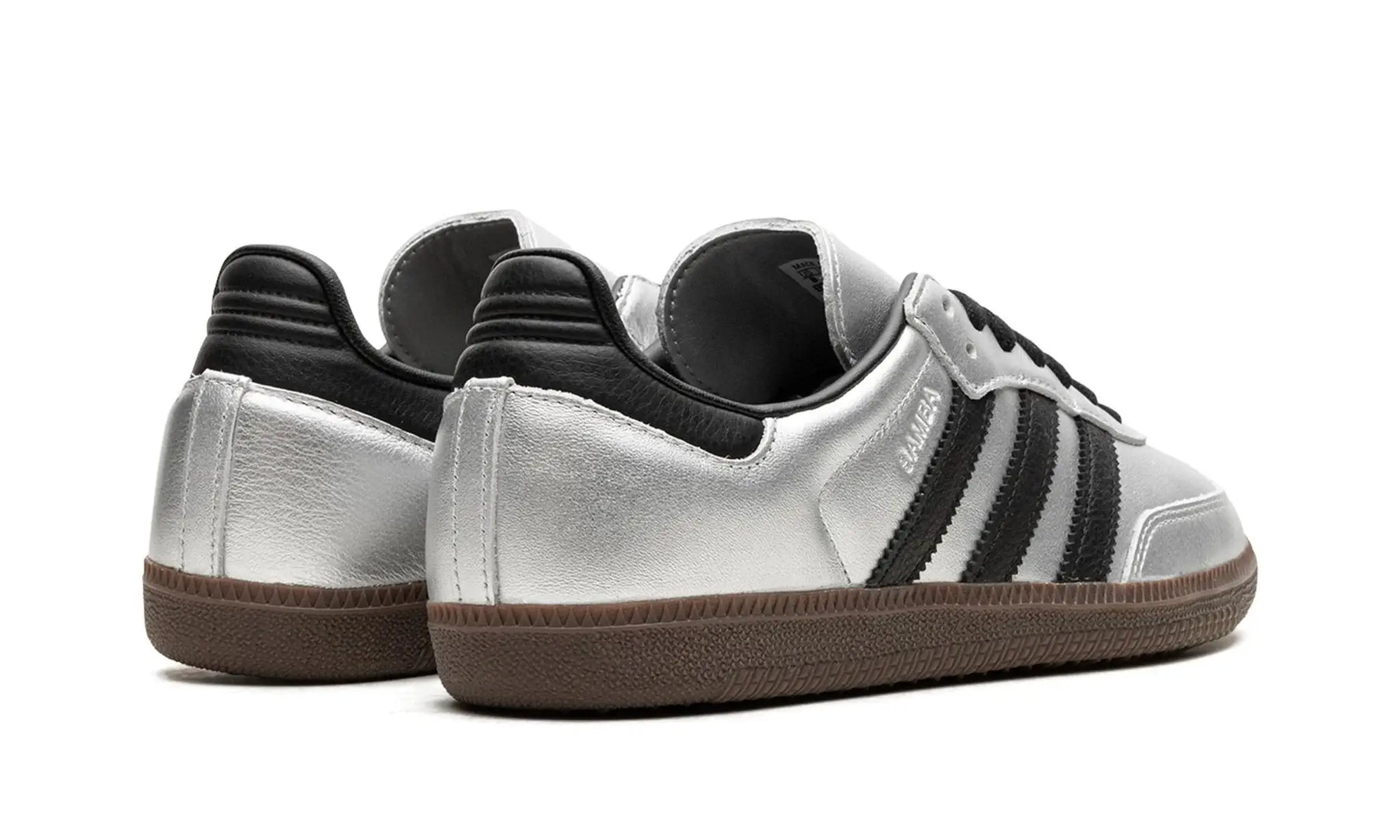 Tênis Adidas Samba OG Feminino "Silver Metallic Black Gum" Prata - JI4218