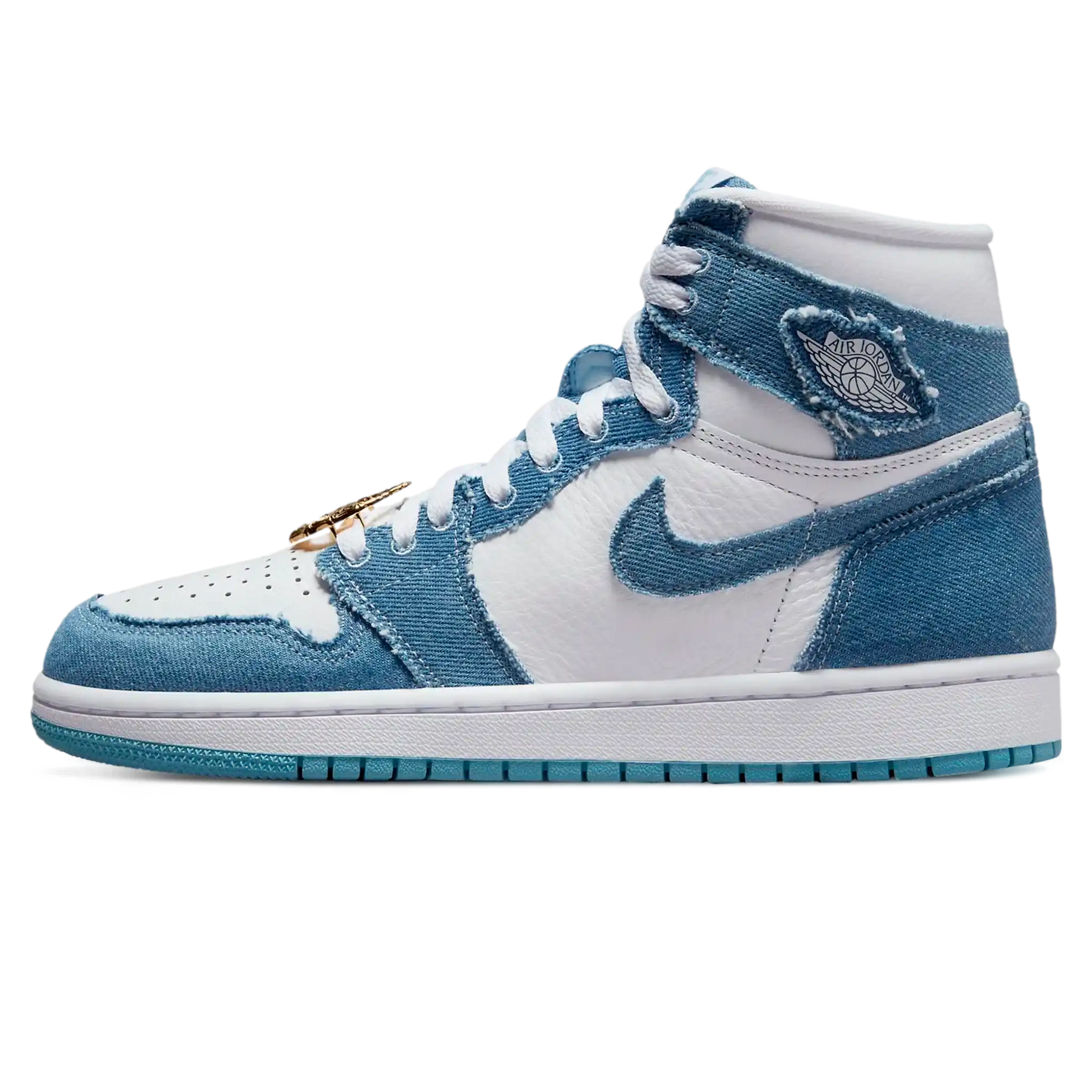 Tênis Air Jordan 1 High Feminino "Denim" Azul - DM9036-104