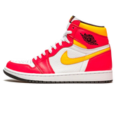 Tênis Air Jordan 1 High "Fusion Red" Rosa / Amarelo - 555088-603