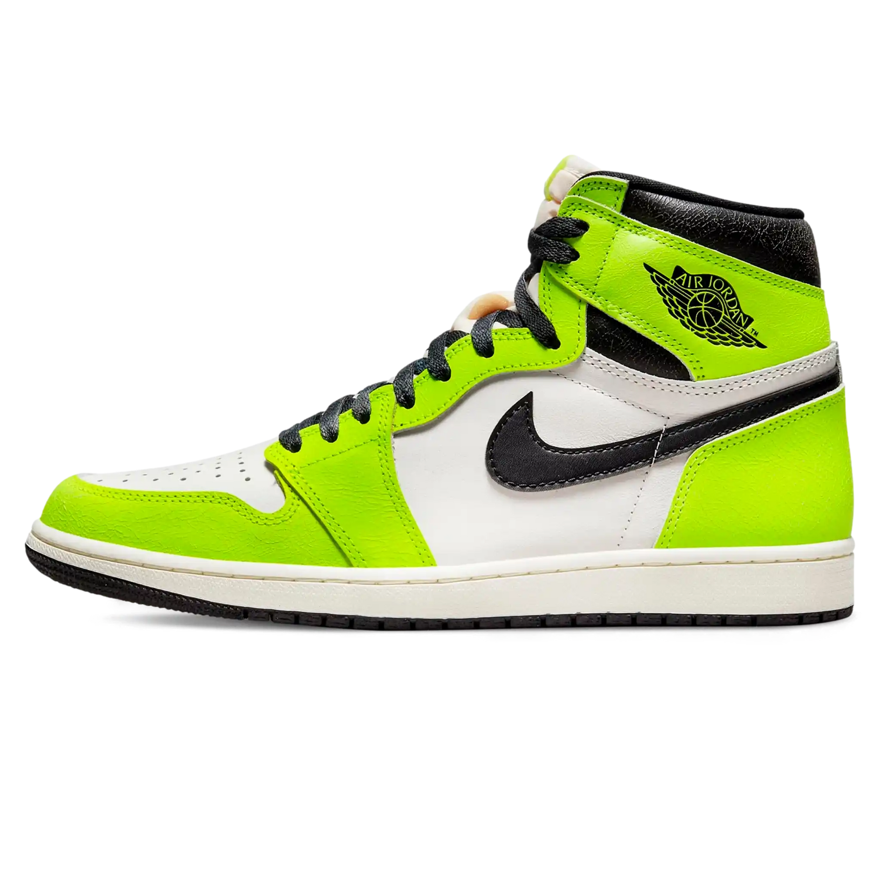 Tênis Air Jordan 1 High "Visionaire Volt" Verde - 555088-702