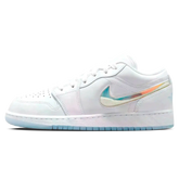 Tênis Air Jordan 1 Low Feminino "Glitter Swoosh" Branco - FQ9112-100