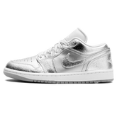 Tênis Air Jordan 1 Low Feminino "Metallic Silver" Cinza - FN5030-001