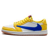 Tênis Air Jordan 1 Low x Travis Scott "Canary" Amarelo - DZ4137-700