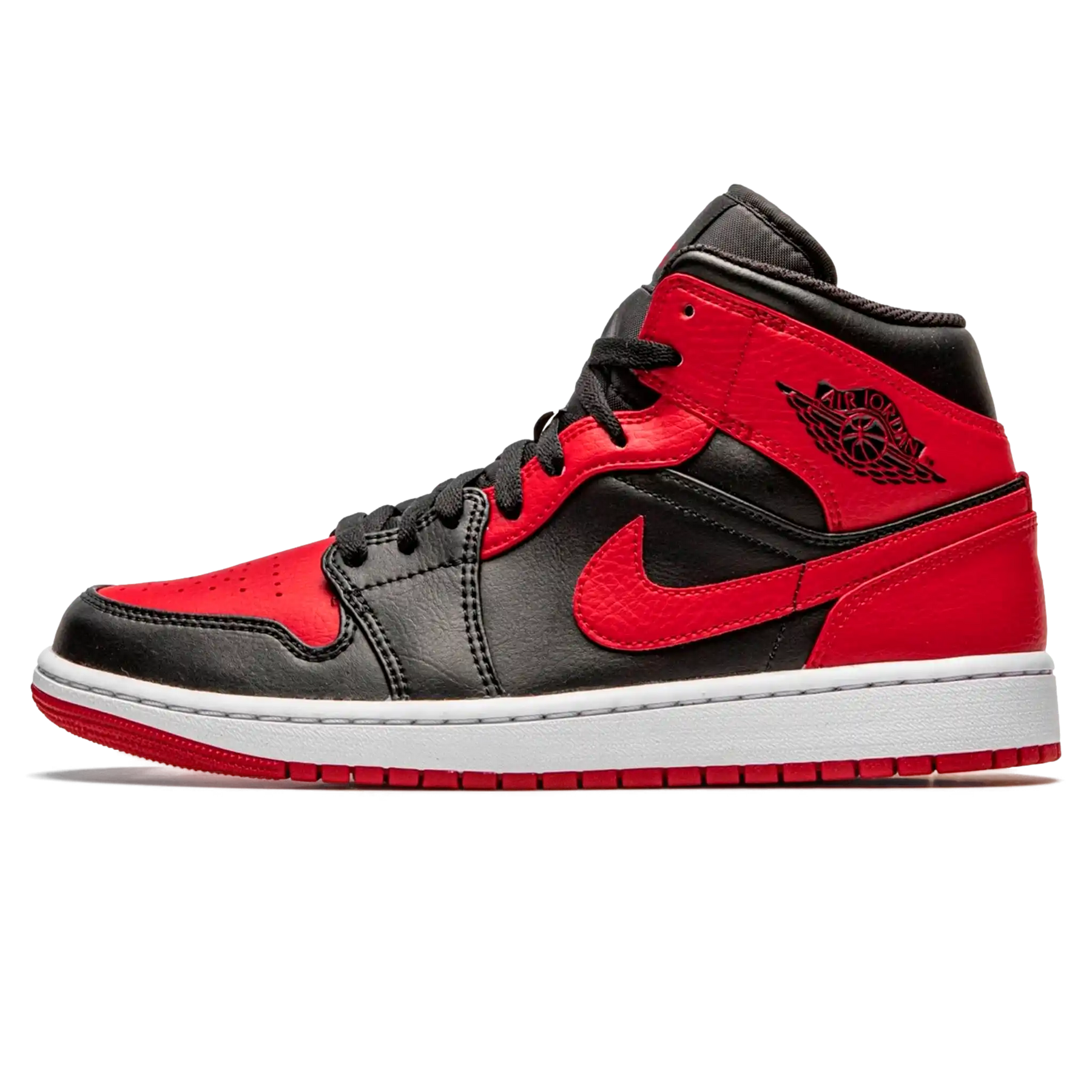 Tênis Air Jordan 1 Mid "Banned" Vermelho / Preto - 554725-074
