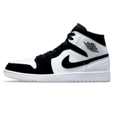 Tênis Air Jordan 1 Mid "Diamond" Preto / Branco - DH6933-100