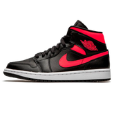 Tênis Air Jordan 1 Mid Feminino "Siren Red" Preto / Rosa - BQ6472-004