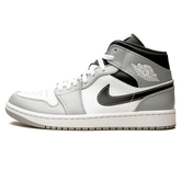 Tênis Air Jordan 1 Mid Feminino "Light Smoke Grey Anthracite" Cinza - 554725-078