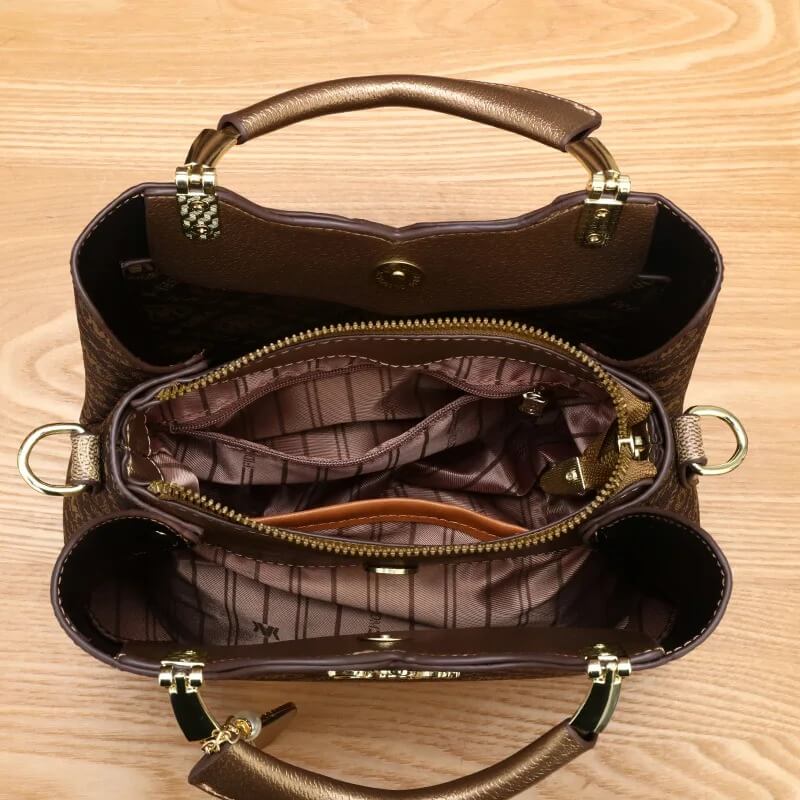 Bolsa de Couro Genuíno Léa