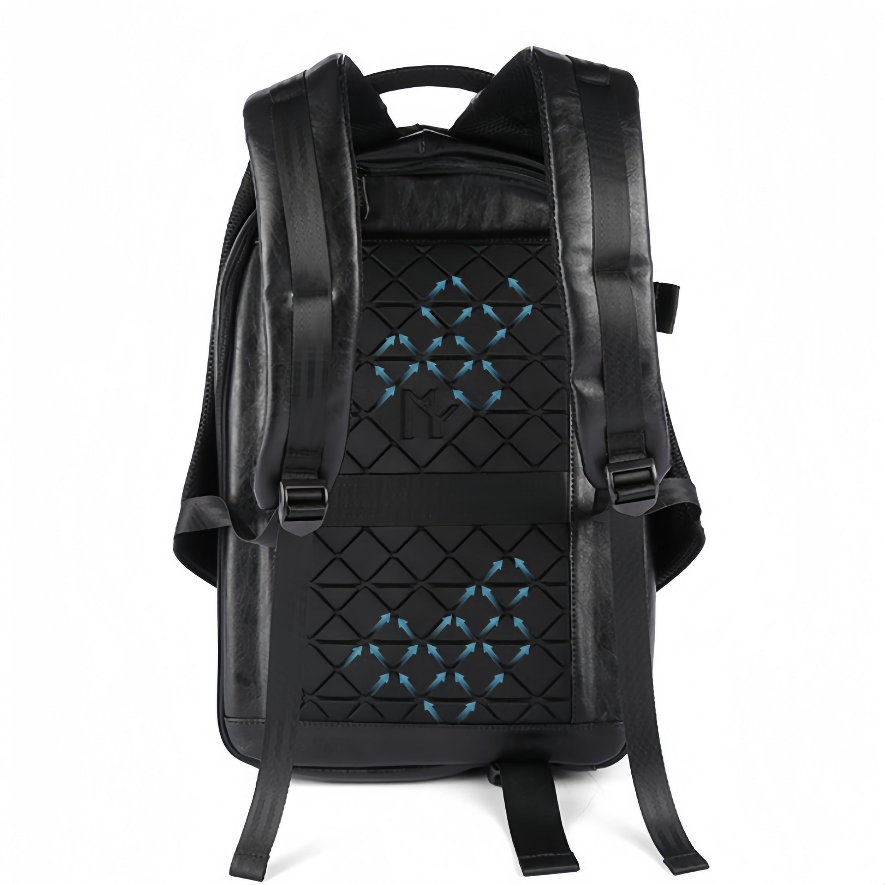 Mochila de Viagem Masculina em Couro - Porta USB