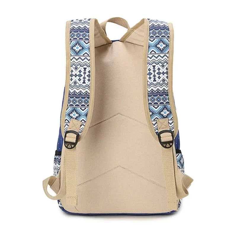 Mochila Escolar Feminina Modelo Hippie