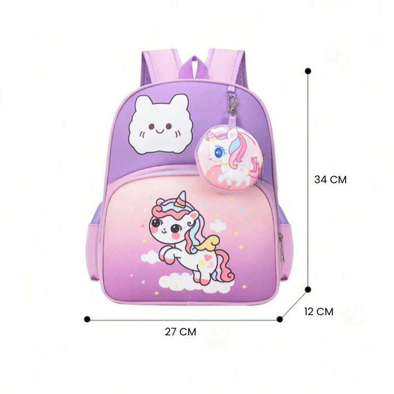 Mochila Escolar Infantil Feminina - Unicórnio