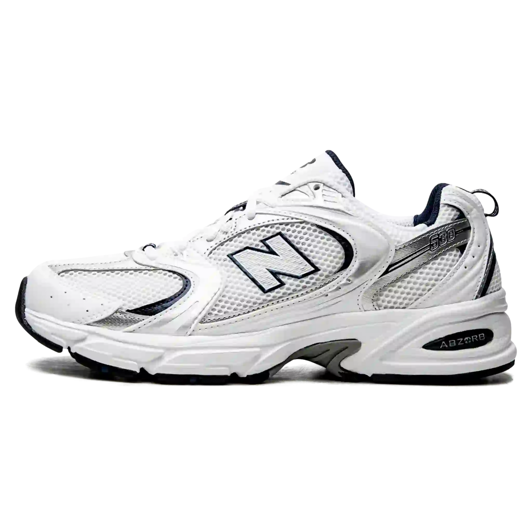 Tênis New Balance 530 "White Silver Navy" Prata / Azul - MR530SG