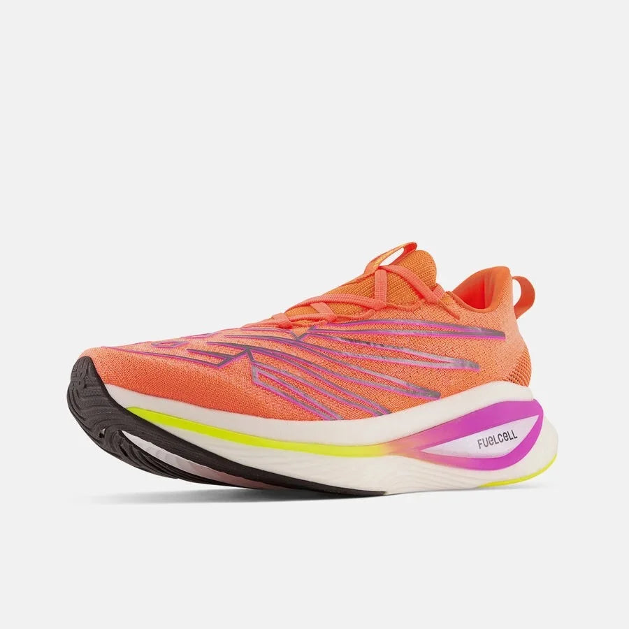 Tênis New Balance Fuelcell Supercomp Elite v3 'Neon Dragonfly Cosmic Rose' Laranja - MRCELCD3