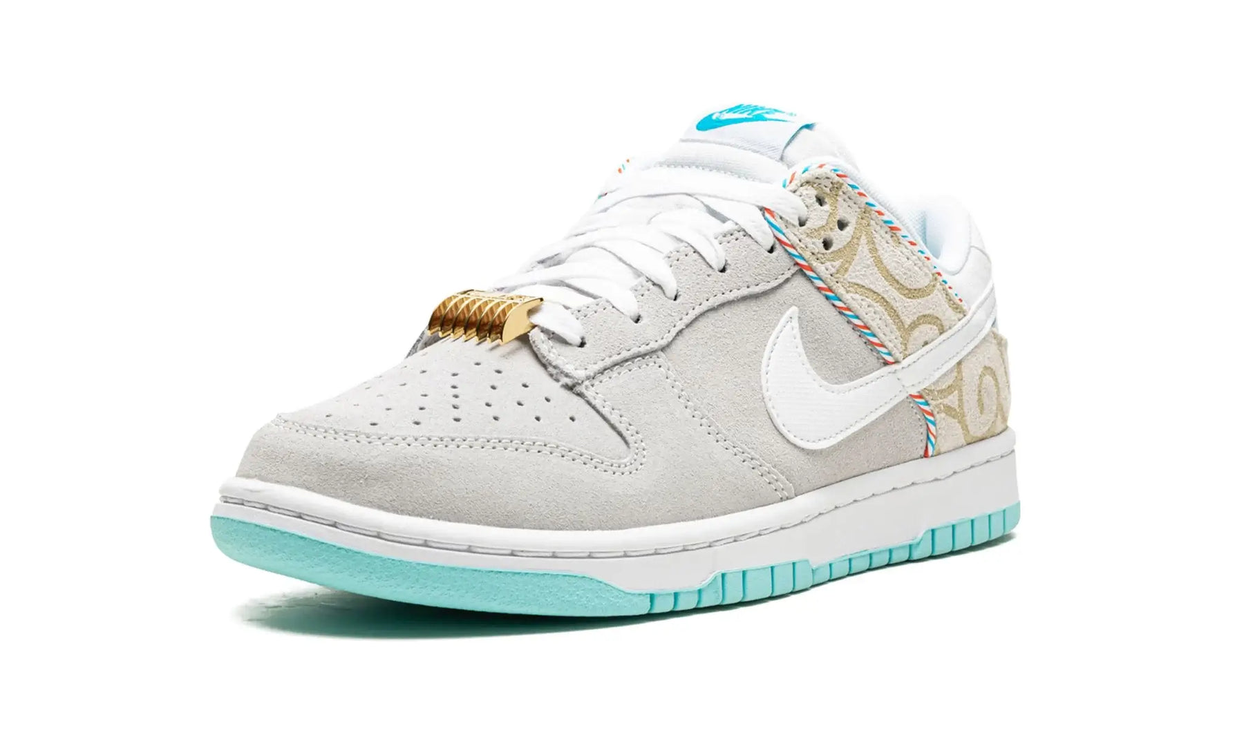 Tênis Nike Dunk Low "Barber Shop Grey" - DH7614-500