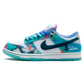 Tênis Nike Dunk Low SB x Futura "Bleached Aqua" Azul - HF6061-400