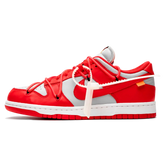 Tênis Nike Dunk Low x Off-White "University Red" Vermelho - CT0856-600