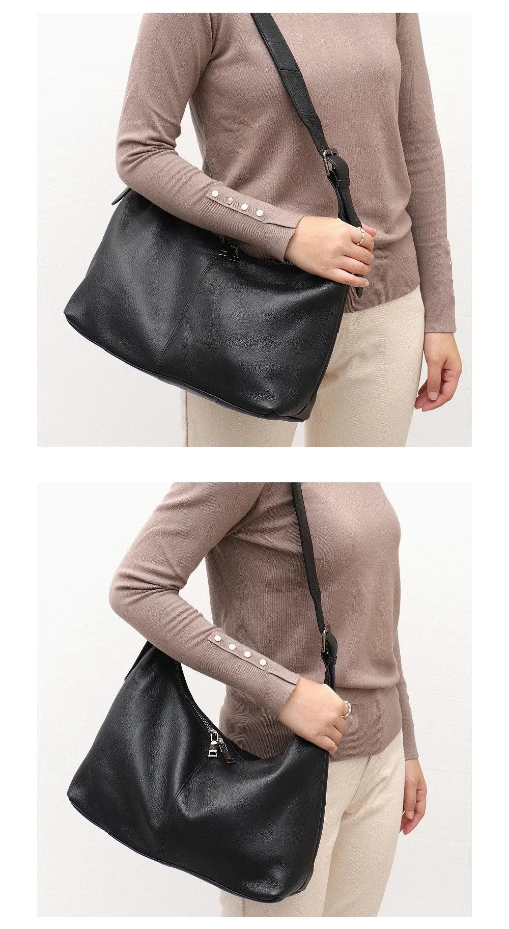 Bolsa Feminina de Couro Genuíno Florence