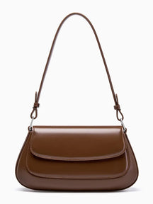 Bolsa Feminina Baguete Tiracolo em Couro PU com Alça Ajustável - Eléa