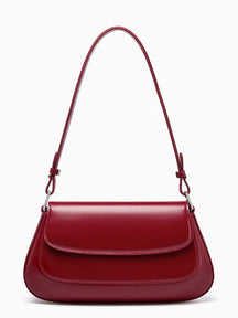 Bolsa Feminina Baguete Tiracolo em Couro PU com Alça Ajustável - Eléa