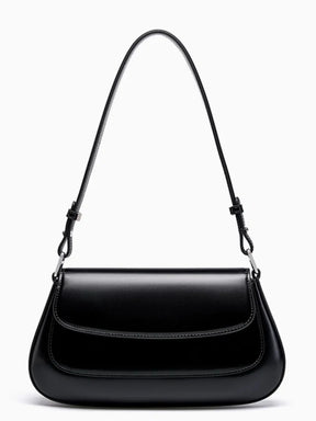 Bolsa Feminina Baguete Tiracolo em Couro PU com Alça Ajustável - Eléa