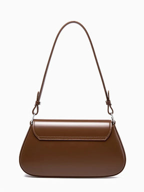 Bolsa Feminina Baguete Tiracolo em Couro PU com Alça Ajustável - Eléa