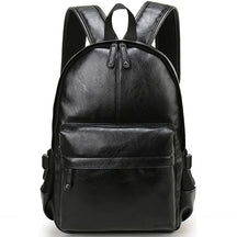 Mochila de Couro Compacta