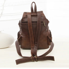 Mochila Feminina De Couro Life