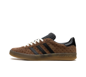 Tênis Adidas x Gucci Gazelle GG Monogram 'Brown' Marrom/Preto - 707847-AAA2V-8546
