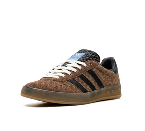 Tênis Adidas x Gucci Gazelle GG Monogram 'Brown' Marrom/Preto - 707847-AAA2V-8546