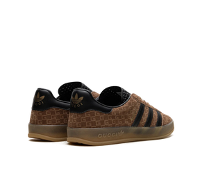 Tênis Adidas x Gucci Gazelle GG Monogram 'Brown' Marrom/Preto - 707847-AAA2V-8546