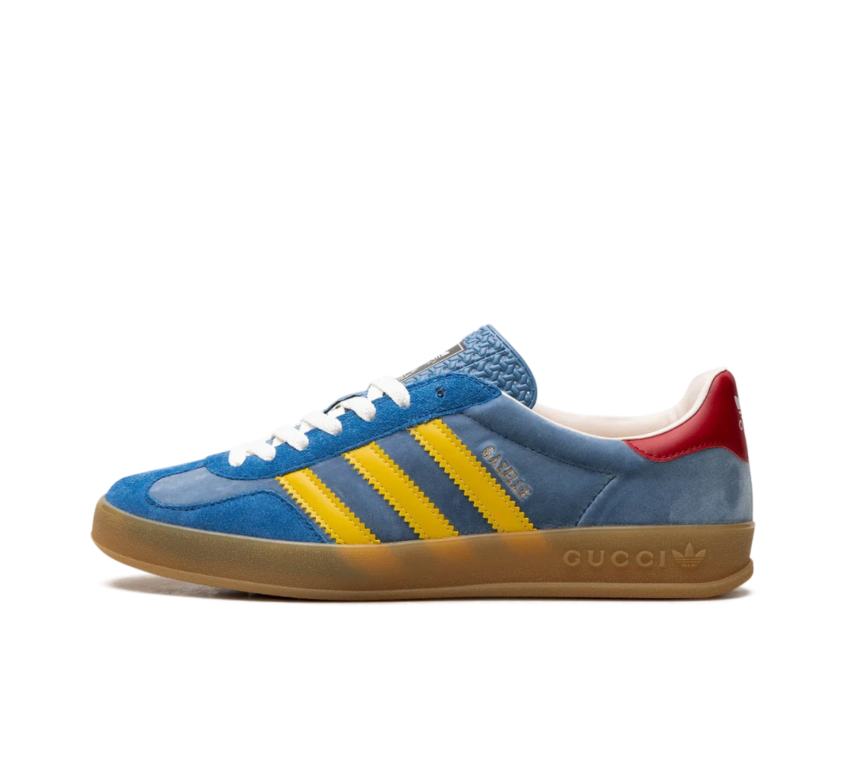 Tênis Adidas x Gucci Gazelle 'Light Blue Suede' - HQ8851
