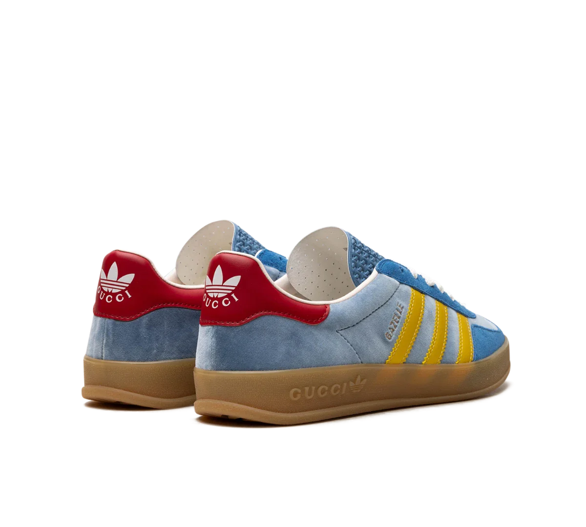 Tênis Adidas x Gucci Gazelle 'Light Blue Suede' - HQ8851