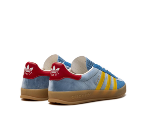 Tênis Adidas x Gucci Gazelle 'Light Blue Suede' - HQ8851