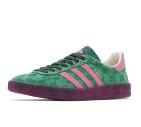 Tênis Adidas x Gucci Gazelle 'Green Pink Strata' Verde/Rosa - IE4795