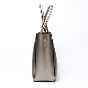 Bolsa Tote de Couro Brilhante Ophélie