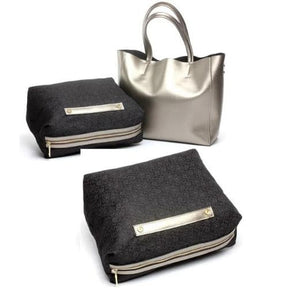 Bolsa Tote de Couro Brilhante Ophélie