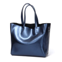 Bolsa Tote de Couro Brilhante Ophélie