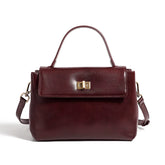 Bolsa de Luxo Top Handle em Couro Genuíno Annelise